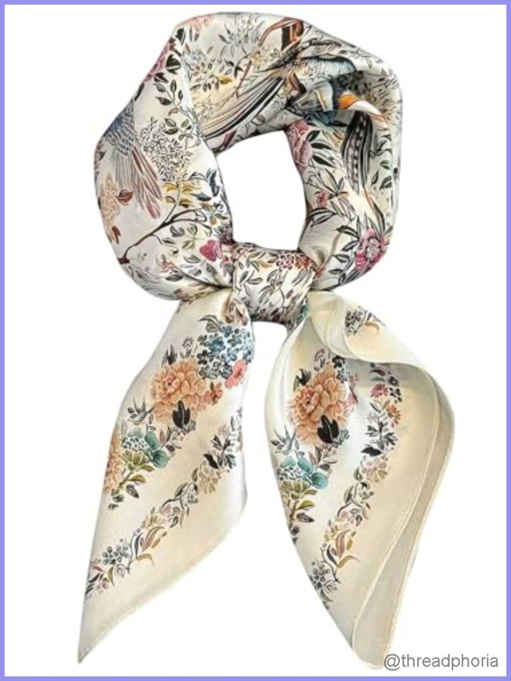 Silky Polyester Fashion Scarf Lightweight Square Bandana Neck Hair Wrap 27.5"